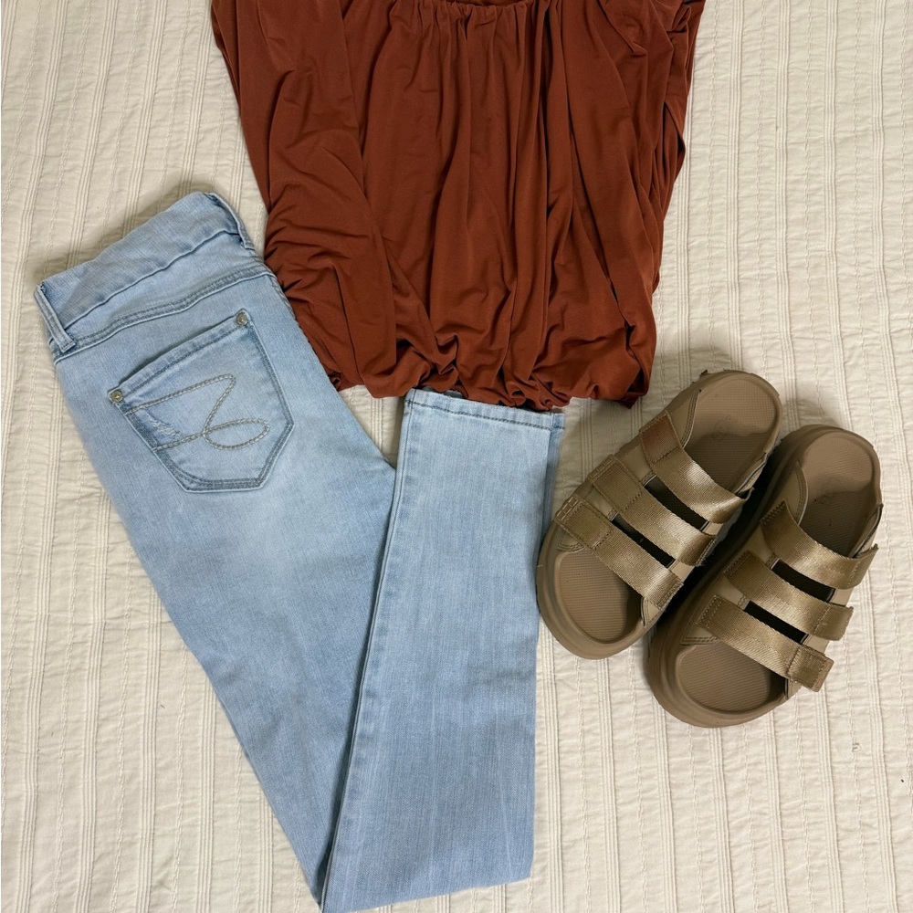 NWT Anthropologie Dolan Copper Drape Top XS Dolan Top (Top Only)